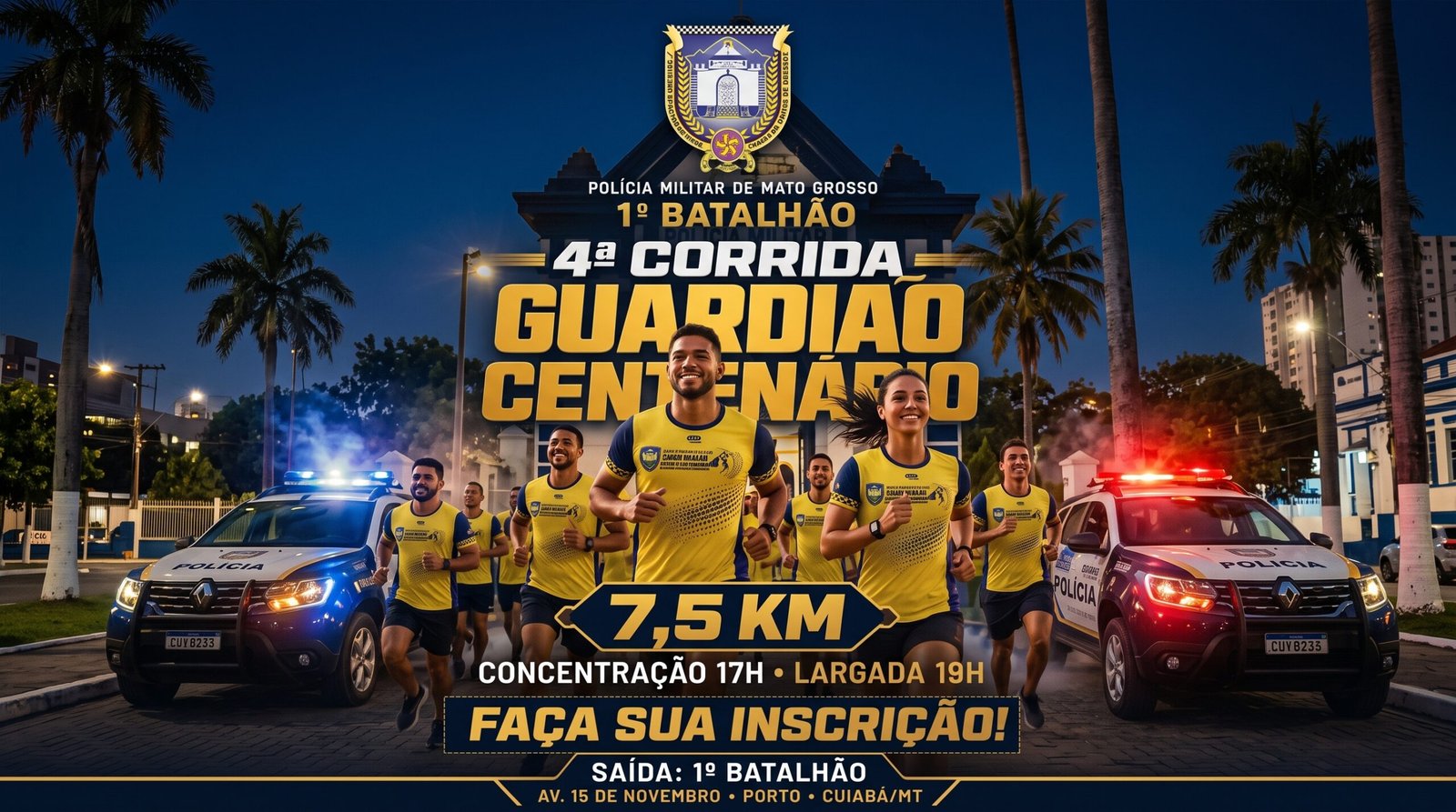 Cuiabá sedia a 4ª Corrida Guardião Centenário Daniel de Queiroz em agosto