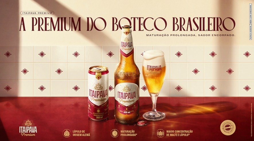Grupo Petrópolis celebra a cultura de boteco com o lançamento de nova embalagem de Itaipava Premium