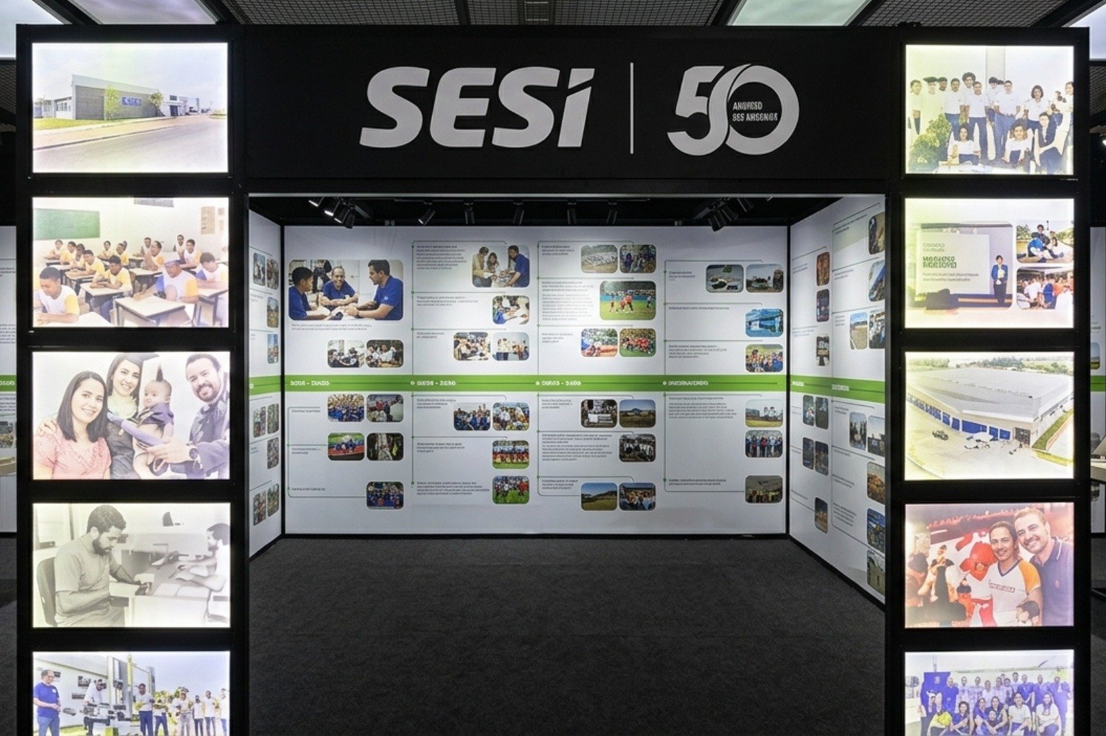 SESI celebra 50 anos em Mato Grosso com exposição fotográfica imersiva